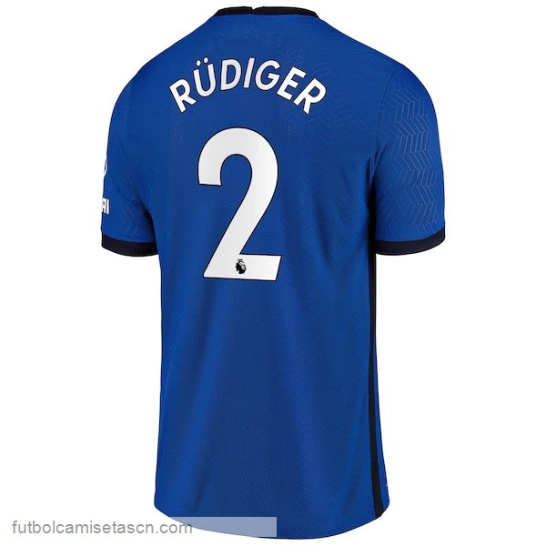 Camiseta Chelsea NO.2 Rudiger 1ª 2020/21 Azul